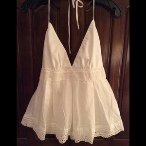 J. Crew Tie Neck Halter Top